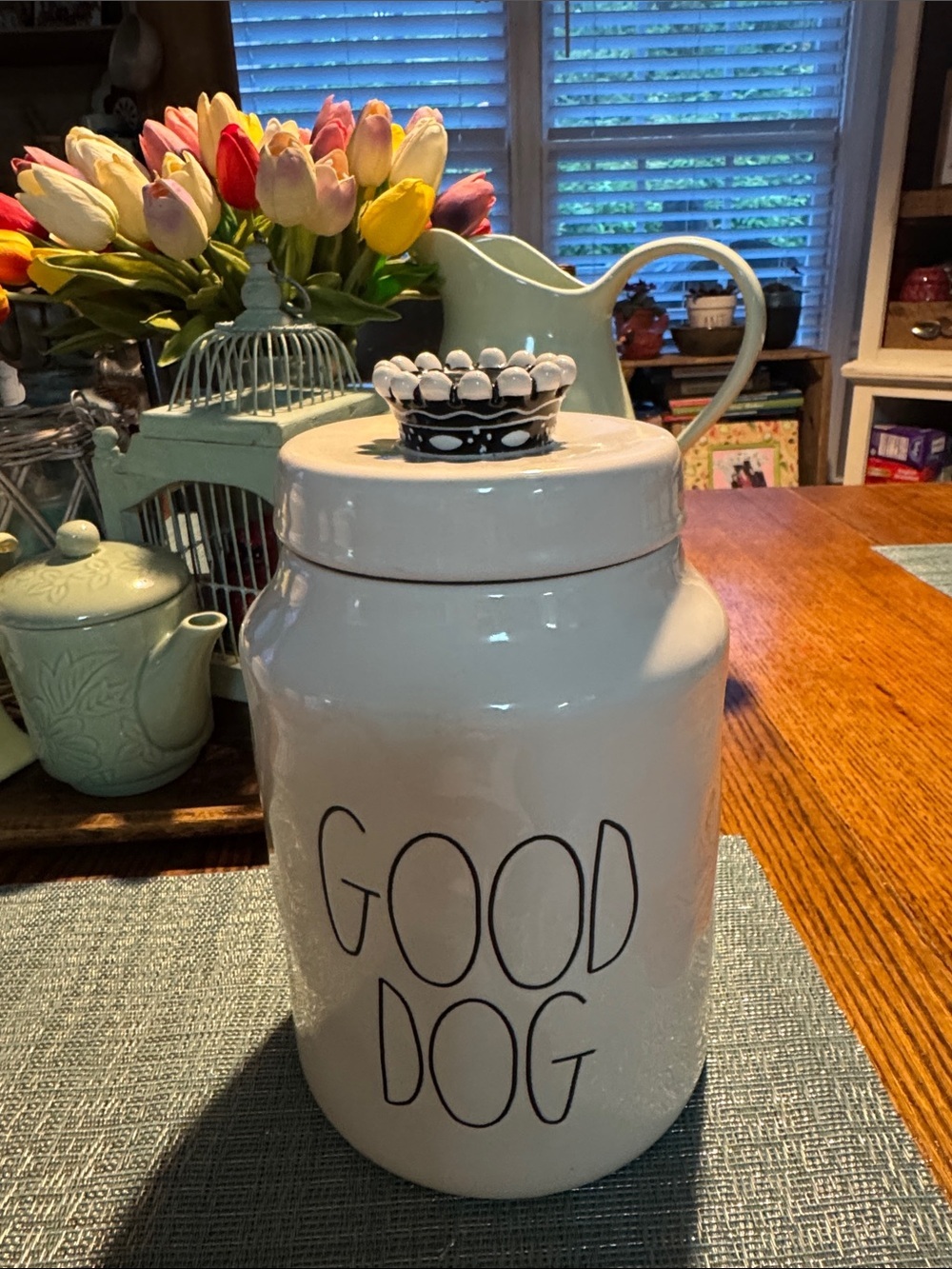 Rae Dunn GOOD DOG Treat Canister